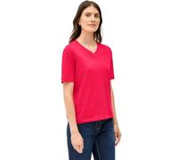 Cecil 3227699 T-Shirt Basique à col en V, Rouge Pomme glacé, L Femmes
