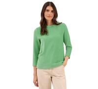 Cecil 3228110 T-Shirt en Velours côtelé de Couleur Unie, Fennel Green, XL Femmes