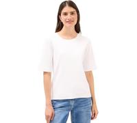 Cecil 3228182 T-Shirt Basique côtelé, Blanc, L Femmes