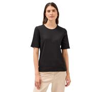 Cecil 3228182 T-Shirt Basique côtelé, Noir, M Femmes