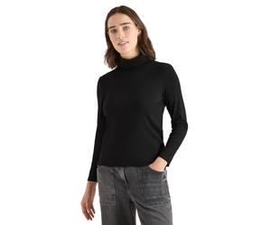 Cecil 3228443 Maillot à Manches Longues avec Structure, Noir, L Femme