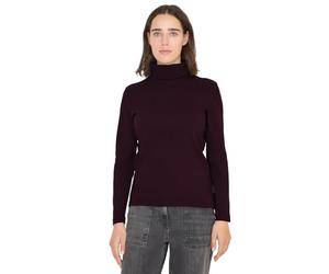 Cecil 3228443 T-Shirt à Manches Longues en Maille côtelée, Rouge Eggplant, XL Femmes