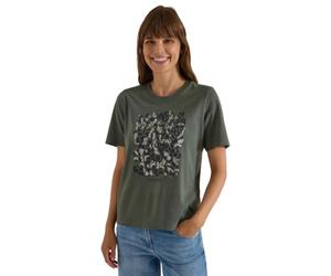 Cecil 3231336 T-Shirt avec imprimé Lion et détails en Aluminium Femme