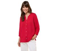 Cecil 3411474 Tunique en Lin mélangé avec Boutons, Rouge Pomme émaillée, M Femme