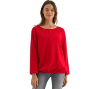 Cecil 3411876 Chemisier de Couleur Unie, Rouge Fiery, XL Femmes