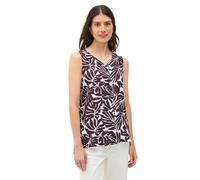 Cecil 3411892 Haut à Motifs, Rouge mûre, S Femmes