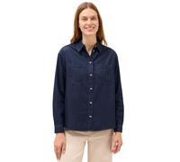 Cecil 3412022 Chemise en Coton Effet Denim, Mid Blue Wash, X-Large Femmes