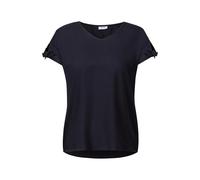 Cecil 3412064 Chemisier de Couleur Unie, Urban Dark Blue, XS Femmes