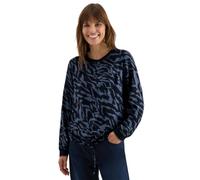 Cecil 3412188 Chemisier avec Cordon de Serrage, Urban Dark Blue, S Femmes