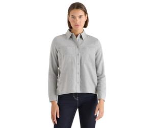 Cecil 3412476 Chemisier en Flanelle avec Rivets, Luna Grey Melange, XXL Femmes