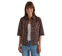 Cecil 3413557 Chemisier à Manches Courtes en Velours côtelé avec Motif léon Femme (Lot de 1)
