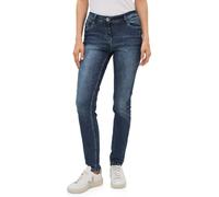 Cecil 3716101 Jean Coupe décontractée, Mid Blue Wash, 29W / 30L Femmes
