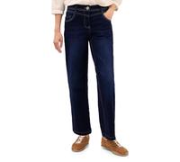 Cecil 3716113 Jean à Jambes Larges, Bleu foncé délavé, 32 Femmes