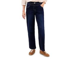 Cecil 3716113 Jean à Jambes Larges, Bleu foncé délavé, 32 Femmes