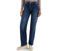 Cecil 3716849 Jean à Jambes Larges, Mid Blue Wash, 26W / 32L Femmes