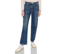 Cecil 3817221 Jean avec Poche à Large Patch, Mid Blue Used Wash, 36W / 30L Femmes