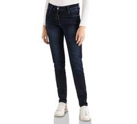 Cecil 3817429 Jean Coupe décontractée, Bleu foncé et Noir délavé, 30W / 30L Femmes