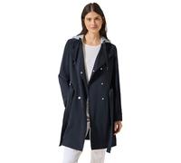 Cecil B101210 Trench à Capuche, Bleu Marine, L Femmes