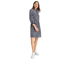 Cecil B144161 Robe imprimée, Bleu Universel, XL Femmes