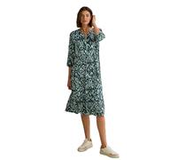 Cecil B144392 Robe à Volants à Motifs, Kaki Ardoise, XXL Femmes