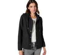Cecil B212372 Fausse Laine Overshirt avec Capuche, Noir, XS Femmes