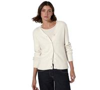 Cecil B253813 EOS_Featheryarn Cardigan, Blanc cassé, XXL Femme