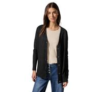 Cecil B253820 NOS_Cosy Cardigan boutonné, Noir chiné, L Femme