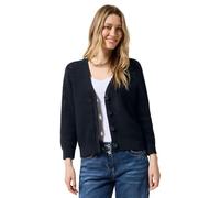 Cecil B253950 Cardigan avec Structure en Crochet, Bleu Universel, S Femme