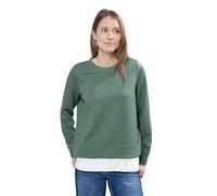 Cecil B302723 Sweat-Shirt structuré à superposer, Vert, S Femme, Green, S Women's