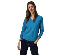Cecil B302949 Pull Court en Tricot Fin, Dynamic Aqua Melange, XL Femme