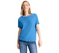 Cecil B321619 T-Shirt Jacquard 3D, Bleu, Femmes, Azure Blue, L Women's