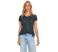 Cecil B321758 T-Shirt côtelé Burn-Out, Vert Kaki, L Femmes