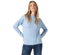 Cecil B322259 T-Shirt à Manches Longues avec Paillettes, Whisper Blue Melange, XL Femmes