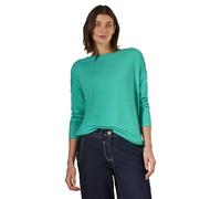 Cecil B322492 T-Shirt avec Fronces, Aventurine Green Melange, XXL Femmes