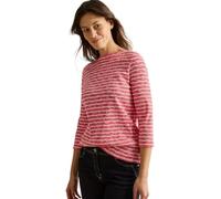 Cecil B322756 T-Shirt à Rayures, Mélange de Rouge Multicolore, L Femmes