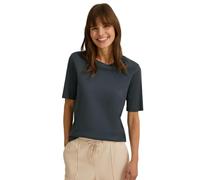 Cecil B322914 T-Shirt Basique côtelé, Kaki Ardoise, XXL Femmes