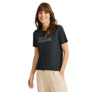 Cecil B322930 T-Shirt avec Inscription, Kaki Ardoise, L Femmes