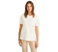 Cecil B322930 T-Shirt avec Inscription, Vanilla White, XL Femmes