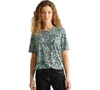 Cecil B322935 T-Shirt avec Motif ornemental, Kaki Ardoise, XS Femmes