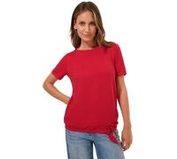 Cecil B323067 T-Shirt structuré avec nœud, Rouge Pomme glacé, XL Femmes