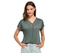 Cecil B323070 T-Shirt avec Coutures décoratives, Kaki (Balmy), M Femmes