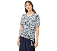 Cecil B323074 T-Shirt Effet dévoré, Bleu Universel, L Femmes