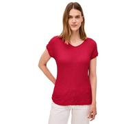 Cecil B323519 T-Shirt structuré, Rouge Pomme glacé, L Femmes