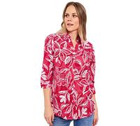 Cecil B343754 Blouse en Lin, Rouge Fraise, L Femme