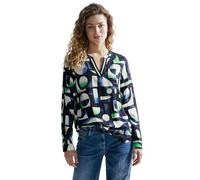 Cecil B344450 Chemisier à Manches Longues imprimé, Bleu Universel, XS Femme, Universal Blue, Women's