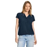 Cecil B344828 Chemisier uni en Viscose, Bleu foncé, M Femmes, Dark Petrol Blue, M Women's