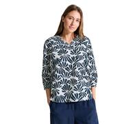 Cecil B344839 Chemisier en Coton léger, Bleu foncé, S Femmes, Dark Petrol Blue, S Women's