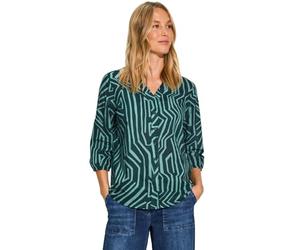 Cecil B344898 Chemisier en Coton léger, Vert Kaki, XS Femmes