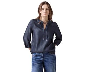 Cecil B344975 Chemisier Lyocell, Bleu foncé délavé, S Femmes