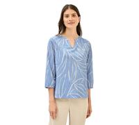 Cecil B345830 Chemisier structuré avec Motif, Bleu Pastel Profond, XL Femmes